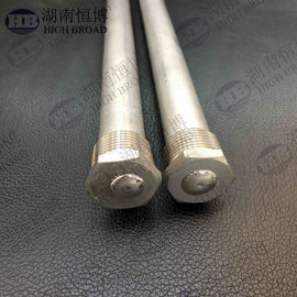 China Electric Water Heater Anode Parts For Sacrificial Anode Anti Corrosion With Steel Plug Magnesium material supplier