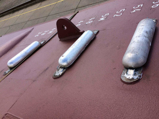 China ASTM B418-95 99% Pure Zinc Anode Ingots Anti Corrosion Aluminum Zinc Magnesium Anode supplier