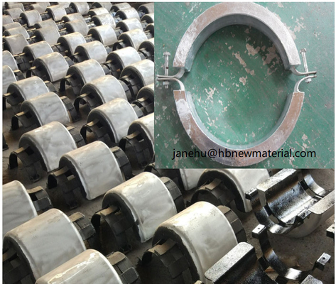 China Aluminium Bracelet Anode Half Shell For Submerged Pipelines supplier