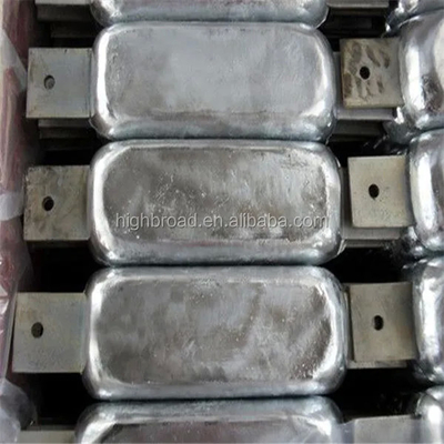 China Marine Vessle Zinc Anode M3/M6 Thread Shape Standard Weight 0.8925kg/meter supplier
