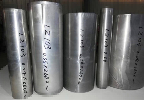 China LZ103 Magnesium Alloy Plate , Magnesium Based Alloy 0.5 Mm 0.6 Mm 0.8 Mm supplier