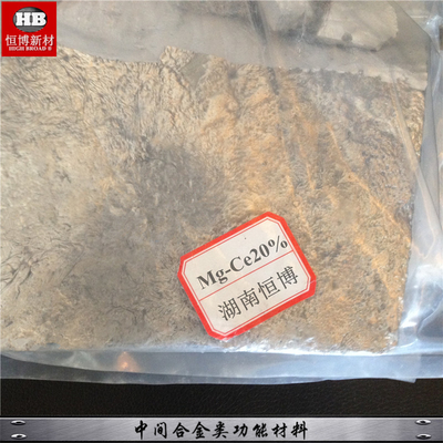 China Magnesium Cerium rare earth master alloy ingot MgCe30% MgCe25% alloy supplier