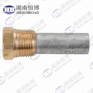 China Copper Plug Caps NPT Thread Engine Zinc Anode Rod For Yanmar Engine supplier