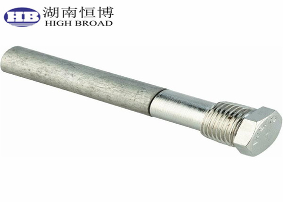 China Water Heater 9-1/2" Aluminum Anode Rod With Stainless Steel Plug NPT 3/4" supplier