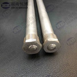 Electric Water Heater Anode Parts For Sacrificial Anode Anti Corrosion With Steel Plug Magnesium material supplier