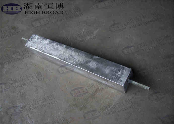 High Potential AZ63C M1C Magnesium Anode With Standard Ribbon Steel Core supplier