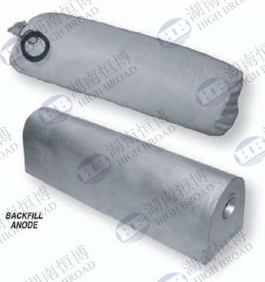 Prepackaged Magnesium Sacrificial Anode Cathodic Protection With Backfill And Cable For Underground Pipelines Anti Corrs supplier