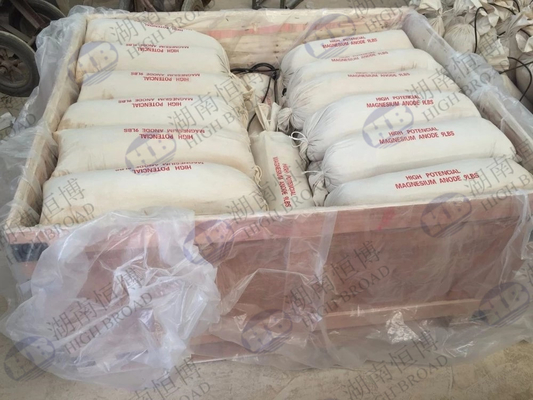 High Potential M1C Prepackaged Magnesium Anode Anti Corrossion For Cathodic Systems Protecton supplier