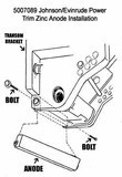 Johnson Evinrude Power Trim Magnesium Anode For Freshwater supplier
