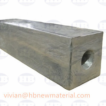 Customized Magnesium Alloy Anodes For Industrial application Petroleum pipeplins 7.7 kgs 17 pounds supplier