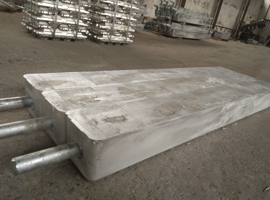 MIL-A-24779 Alloy Aluminum Cathodic Protection Anodes For Seawalls / Pilings for offshore supplier