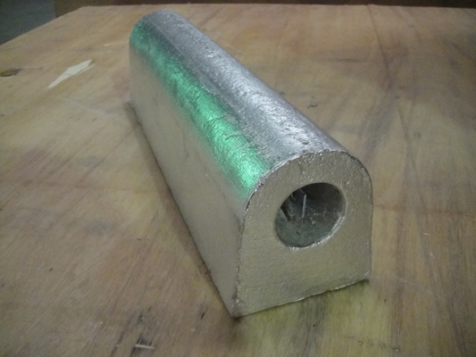 Density 2.7 G/Cm3 Aluminium Sacrificial Anode Long Lasting Corrosion Protection Systems ALZNIN supplier