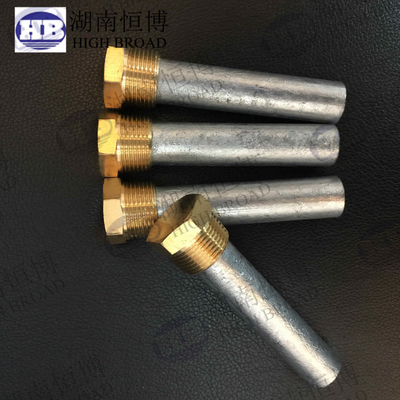 GM and Detroit Diesel engine zinc anode rod with brozen caps , rod Shape supplier