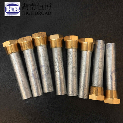 GM and Detroit Diesel engine zinc anode rod with brozen caps , rod Shape supplier