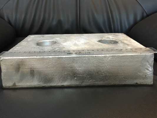 Marine Sacrificial Zinc Anode For Ship , Zinc Hull Anode ISO DNV BV Fit Marine supplier