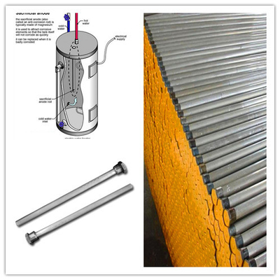 AZ31B Magnesium Anode Rod For Water Heater Solar Water Heater Parts supplier