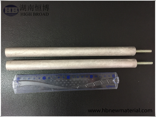 Magnesium / Zinc  anode rod for water tanks with threaded steel core M3 M6 M8 supplier