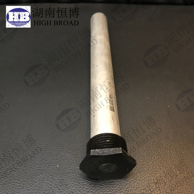 cAST AZ31 Magnesium Anode Rods For Hot Water Heater M6 20x250 AZ31B Mg Rods supplier