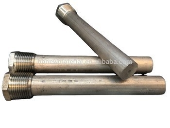 High Broad Water Heater Magnesium Sacrificial Anode Rods AZ31 Casting Metal Parts supplier