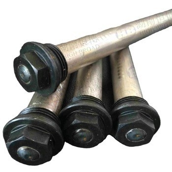 Cast Extrude Magnesium Anode Rods AZ31B For Electric Water Heaters AZ63C AZ63B With Steel Core Extended supplier