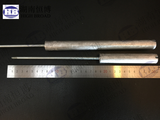 Zinc Aluminum AZ63 AZ31 Magnesium Anode Rods 9mm-26mm Diameter Malleable Corrosion Resistant supplier