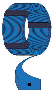 ISO Extruded Magnesium Ribbon Anode For Well Coated Buried Pipelines supplier