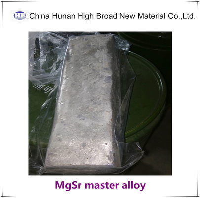 MgSr5 MgSr10 Master Alloy Ingot Magnesium Strontium Master Alloy ISO supplier