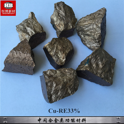 CuY Copper Yttrium Master Alloy For Additive In Copper Smeltings Y  10% 20% supplier