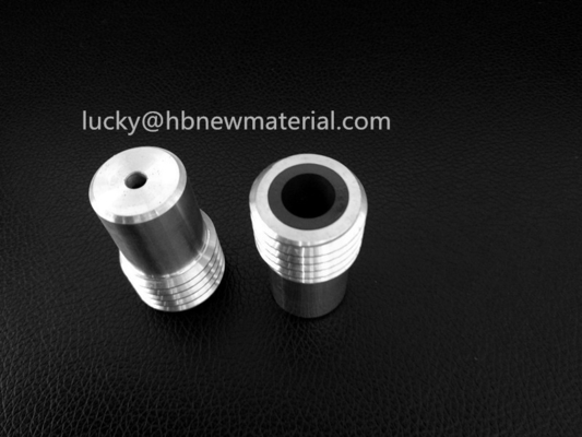 Boron Carbide Straight Hole Sandblasting Nozzles With Steel Jacket , Long Life supplier