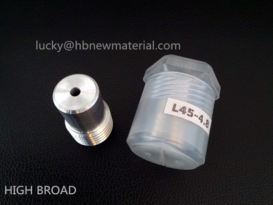 Boron Carbide Straight Hole Sandblasting Nozzles With Steel Jacket , Long Life supplier