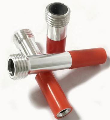 Lined Metal Jacketed Long Venturi Sandblast Nozzle , Boron Carbide Nozzle supplier