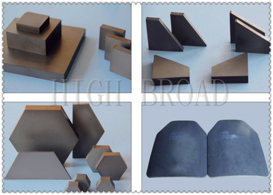 SIC ceramic bulletproof plates Armor Ceramic / OEM Silicon Carbide Armor Ceramic supplier