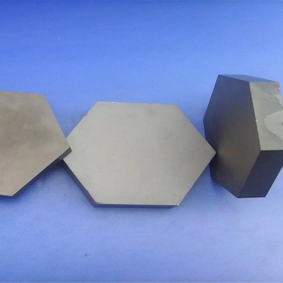 Black Color Bullet Proof Ceramic Hexagon Tile , Silicon Carbide Armor Tiles SIC supplier