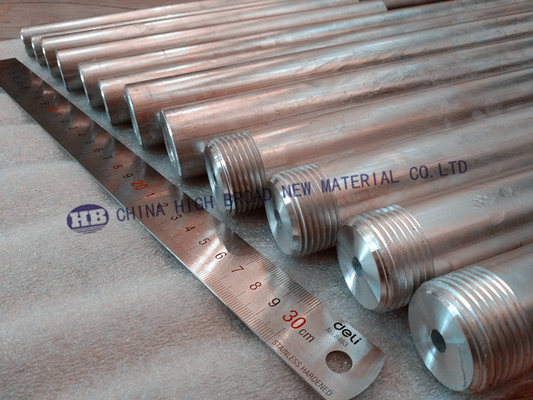 Extruded Magnesium sacrificial Water Heater Anode Rod with ISO9001 2008 supplier