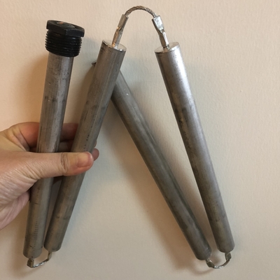 Extruded Magnesium Water Heater Anode Rod For Smart Water Heater With Hex Steel Head supplier