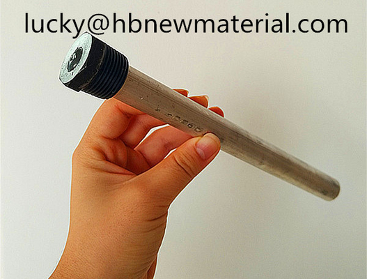Magnesium Sacrificial Water Heater Anode Rod AZ31 Casting Metal Parts supplier