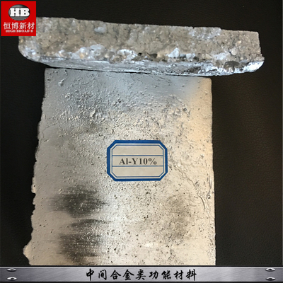 Fast Dispatch China Supplier YAl Yttrium Aluminum Master Alloy Y 80% Al 20% ingot supplier