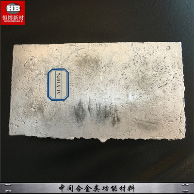 Fast Dispatch China Supplier YAl Yttrium Aluminum Master Alloy Y 80% Al 20% ingot supplier