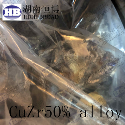 CuZr50% Copper Zirconium Master Alloy Ingot For Copper Based Master Alloys supplier